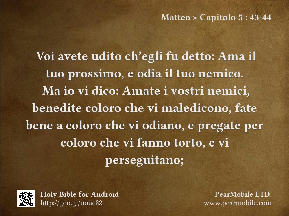 Matteo, Capitolo 5:43-44